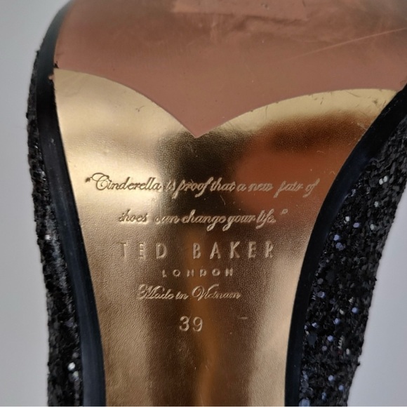 Ted Baker London Kimkee Sequin Heels Stiletto Court Shoes Size US 8 EU 39 - Picture 15 of 16